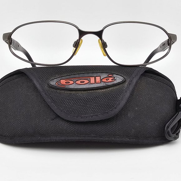 *SOLD*Bolle Nitronia 3 912 249 095 Gunmetal Matte Black Sunglasses Frame w/ Case - Picture 1 of 15